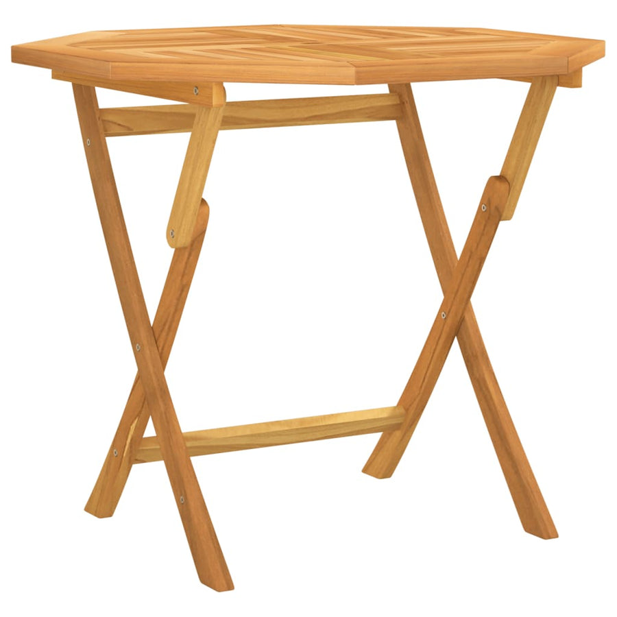 Tuintafel Inklapbaar 85X85X76 Cm Massief Teakhout Achthoek
