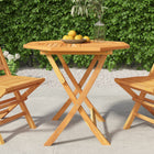 Foldable garden table 85x85x76 cm solid teak