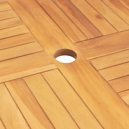 Tuintafel Inklapbaar 85X85X76 Cm Massief Teakhout Vierkant