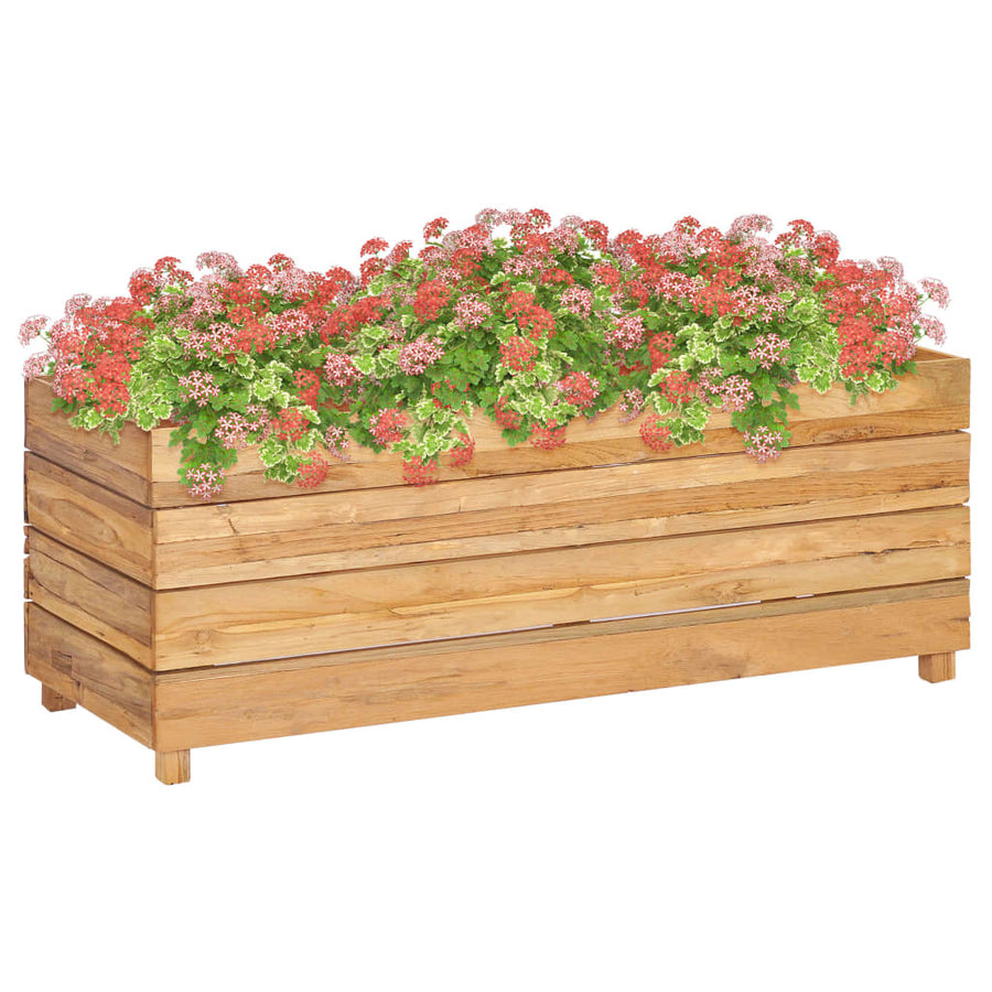 Plantenbak Verhoogd Massief Teakhout 100 x 40 x 38 cm