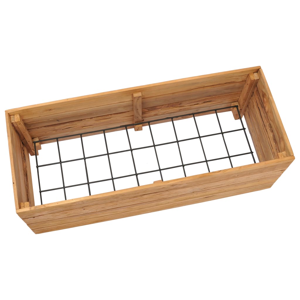 Plantenbak Verhoogd Massief Teakhout 100 x 40 x 38 cm