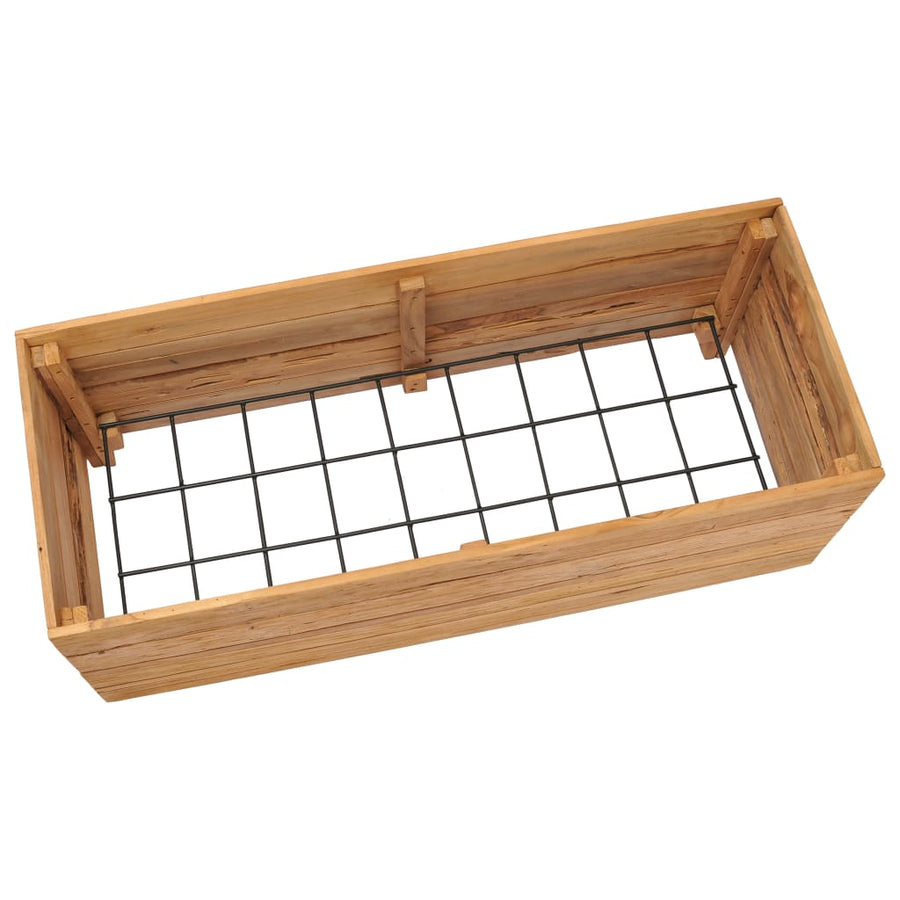 Plantenbak Verhoogd Massief Teakhout 100 x 40 x 38 cm