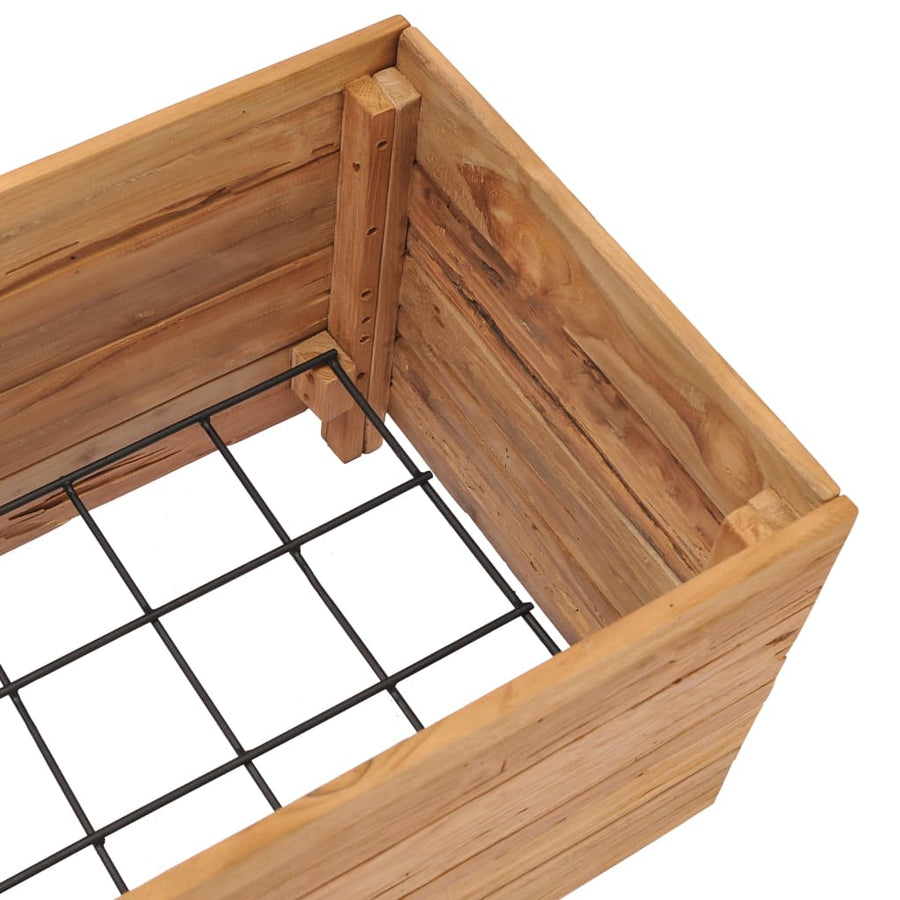 Plantenbak Verhoogd Massief Teakhout 100 x 40 x 38 cm