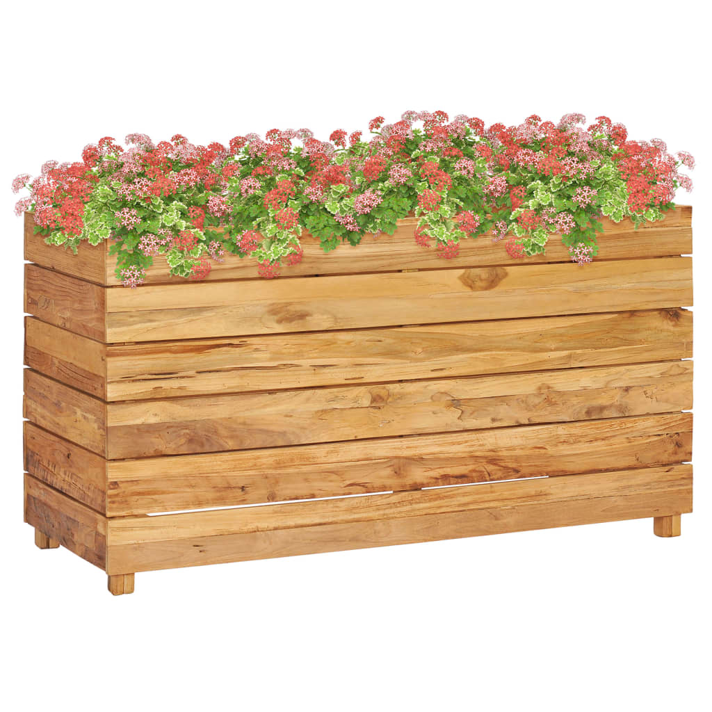 Plantenbak Verhoogd Massief Teakhout 100 x 40 x 55 cm