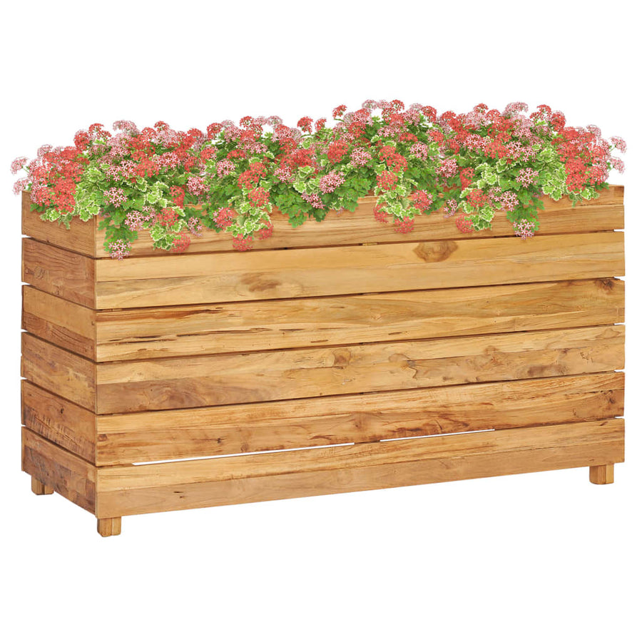 Plantenbak Verhoogd Massief Teakhout 100 x 40 x 55 cm