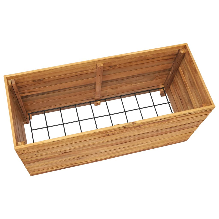 Plantenbak Verhoogd Massief Teakhout 100 x 40 x 55 cm