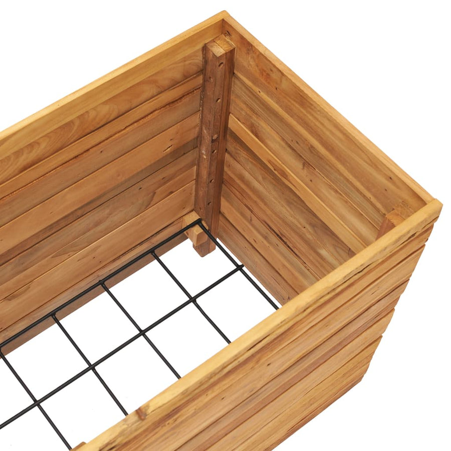 Plantenbak Verhoogd Massief Teakhout 100 x 40 x 55 cm