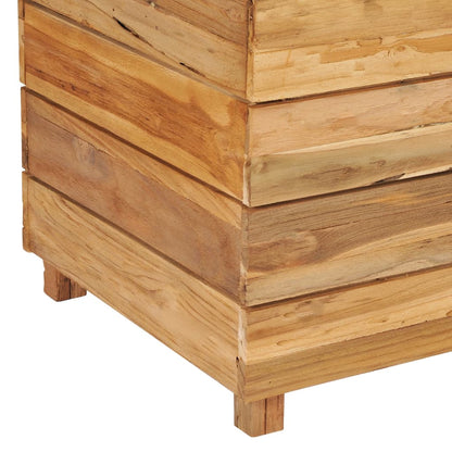 Plantenbak Verhoogd Massief Teakhout En Staal 150 x 40 x 55 cm