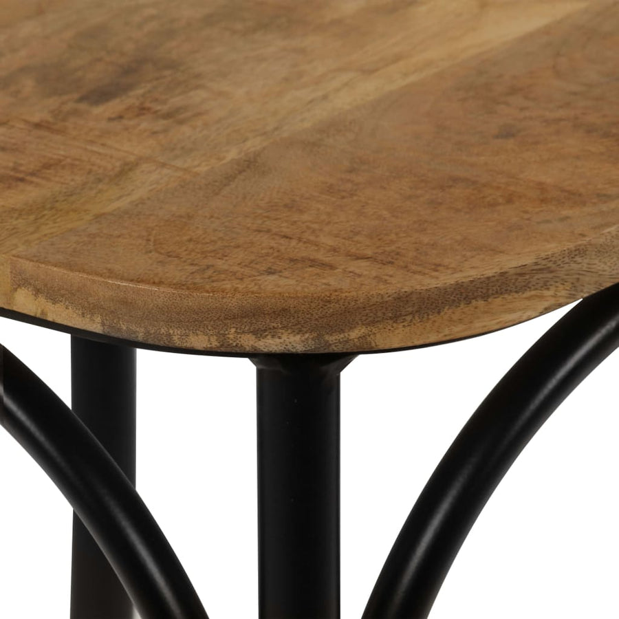 Kruisstoelen Massief Mangohout Zwart 4 massief mangohout (zwart frame)