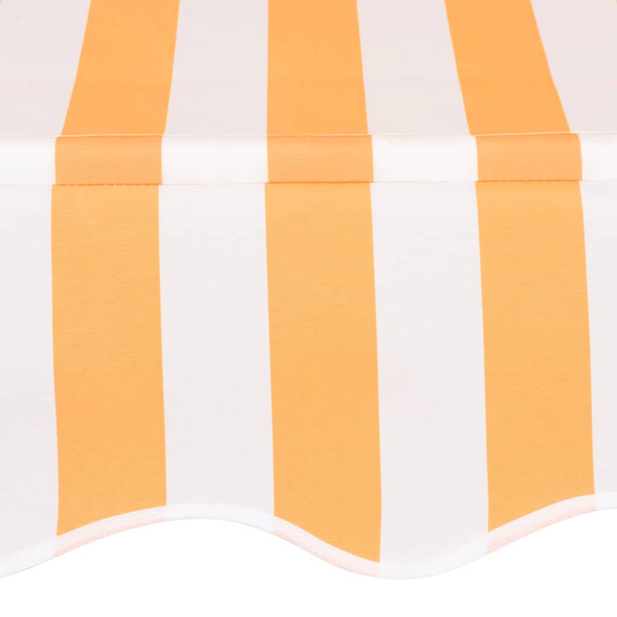 Luifel Handmatig Uittrekbaar 100 Cm Oranje En Witte Strepen orange