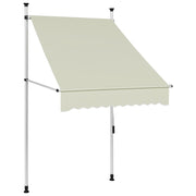 Luifel handmatig uittrekbaar 100 cm crème