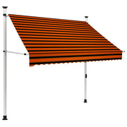 Luifel uittrekbaar 200 cm oranje bruin