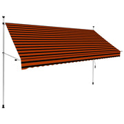 Luifel uittrekbaar 300 cm oranje bruin