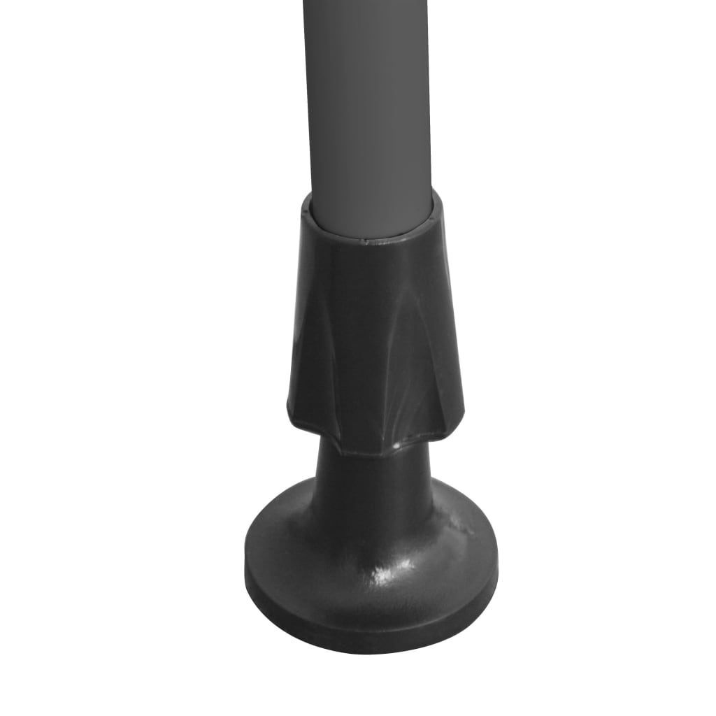 Luifel handmatig uitschuifbaar met LED 100 cm blauw en wit 100 cm Blauw