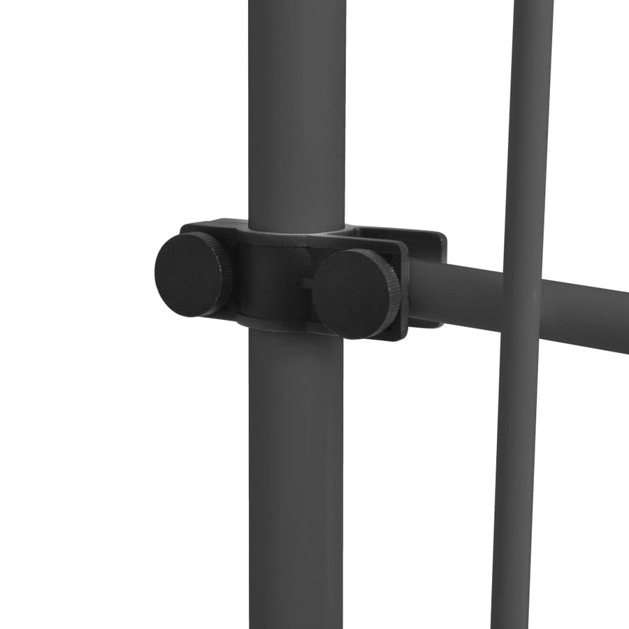 Luifel Handmatig Uitschuifbaar Met Led Kleurig 250 cm Antraciet