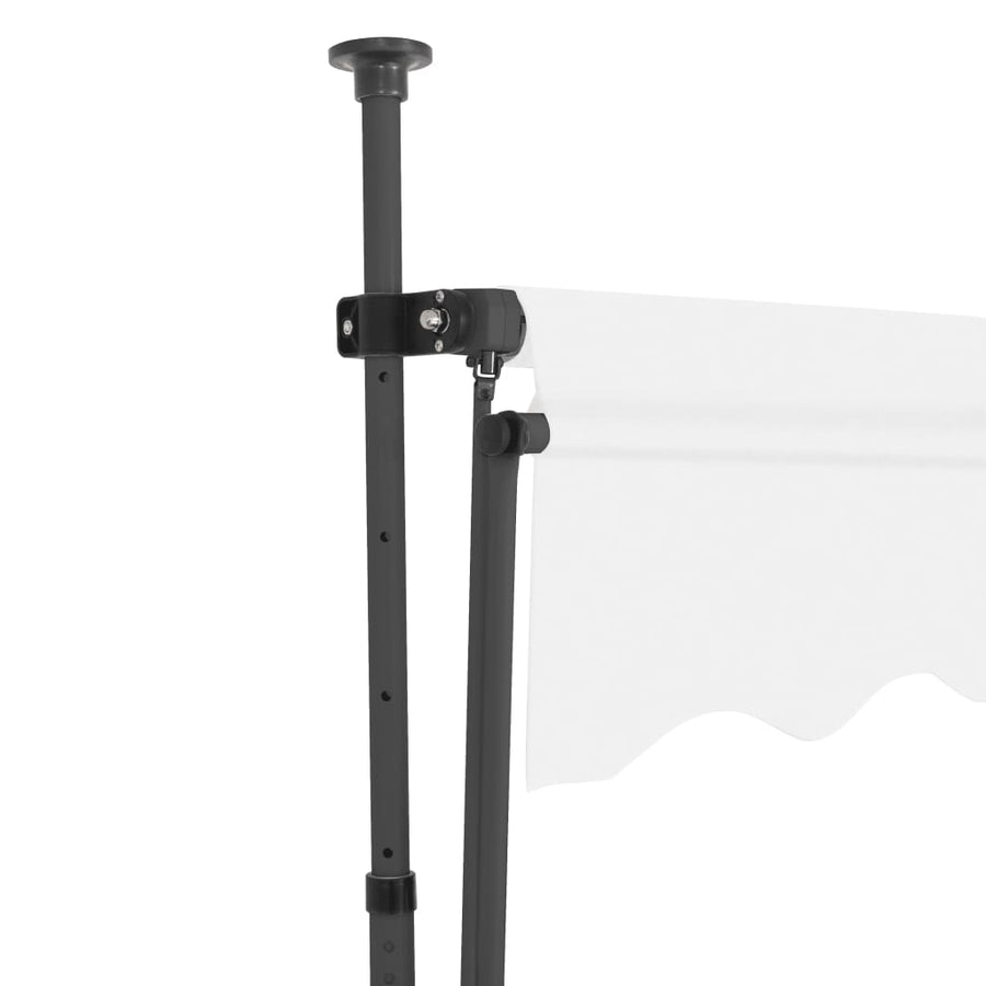 Luifel Handmatig Uitschuifbaar Met Led Kleurig 100 cm Crème