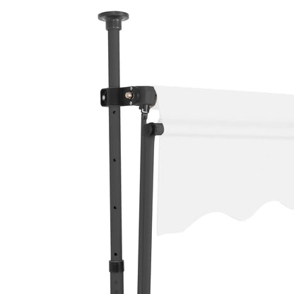 Luifel Handmatig Uitschuifbaar Met Led Kleurig 300 cm Crème
