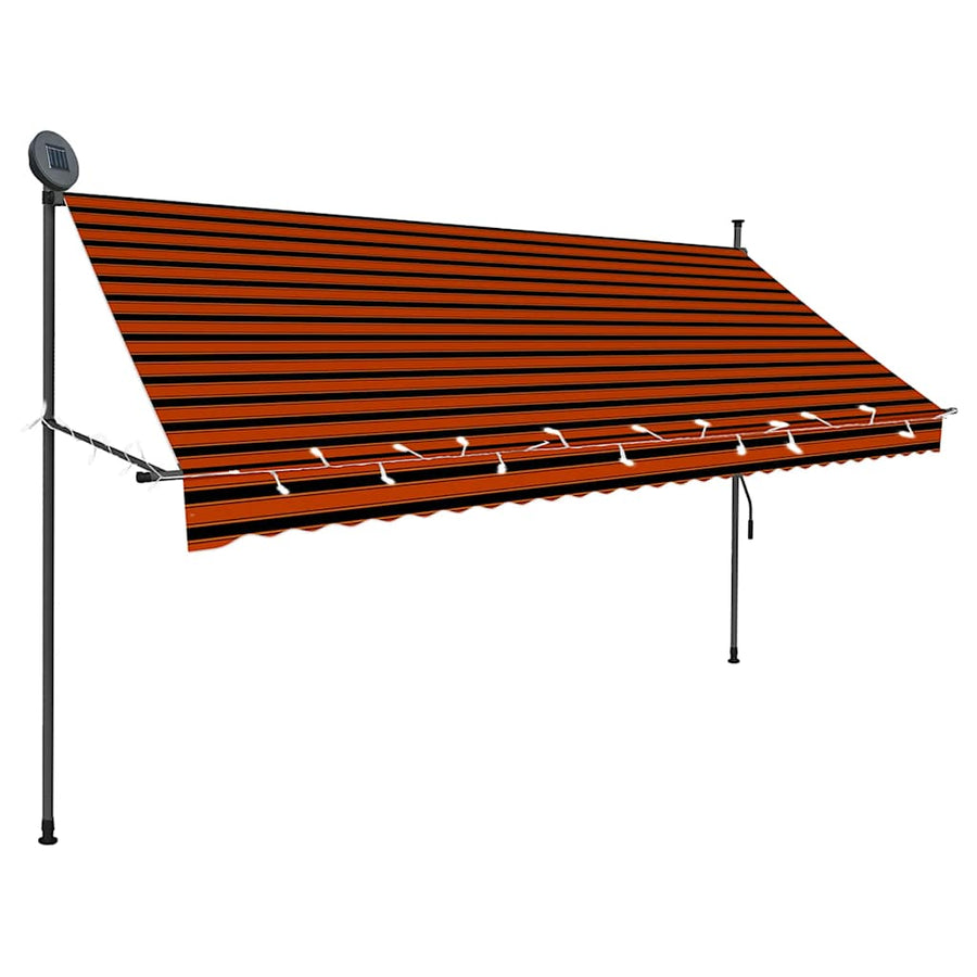 Luifel Handmatig Uitschuifbaar Met Led 300 cm