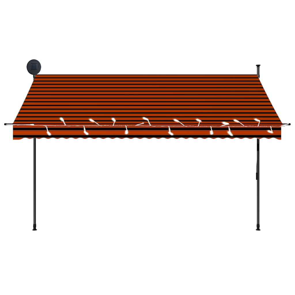 Luifel Handmatig Uitschuifbaar Met Led 300 cm