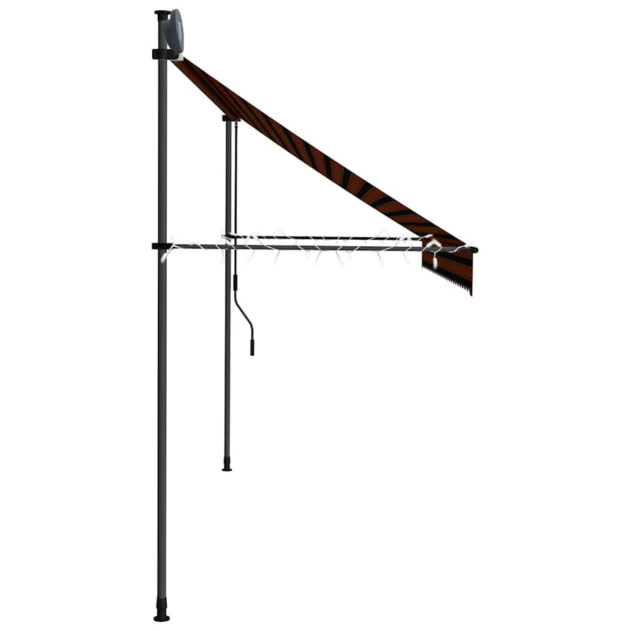 Luifel Handmatig Uitschuifbaar Met Led 300 cm