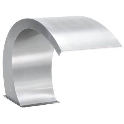 Zwembadfontein 30X60X45 Cm Roestvrij Staal Met LED's