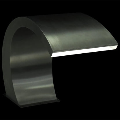 Zwembadfontein 30X60X45 Cm Roestvrij Staal Met LED's