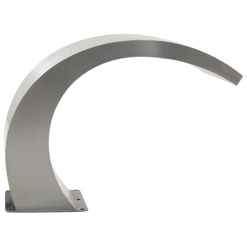 Zwembadfontein 30X60X45 Cm Roestvrij Staal Met LED's