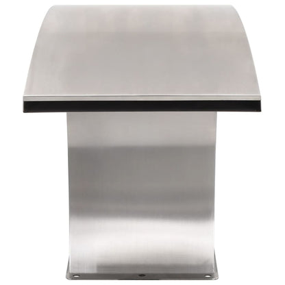 Zwembadfontein 30X60X45 Cm Roestvrij Staal Met LED's