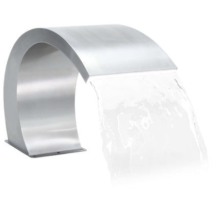 Zwembadfontein 30X60X45 Cm Roestvrij Staal Met LED's