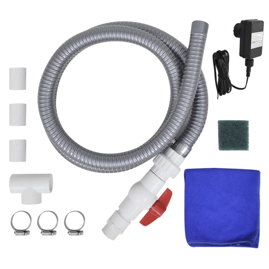 Zwembadfontein 30X60X45 Cm Roestvrij Staal Met LED's