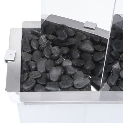 Tuinfontein Met Pomp Driehoek 76 Cm Roestvrij Staal 48 x 34 x 76 cm