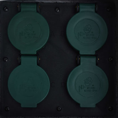 Tuinstopcontact Ingangen Waterbestendig Polyresin 4 Grijs Normaal