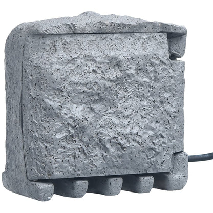 Tuinstopcontact Ingangen Met Polyresin 2 Grijs Timer