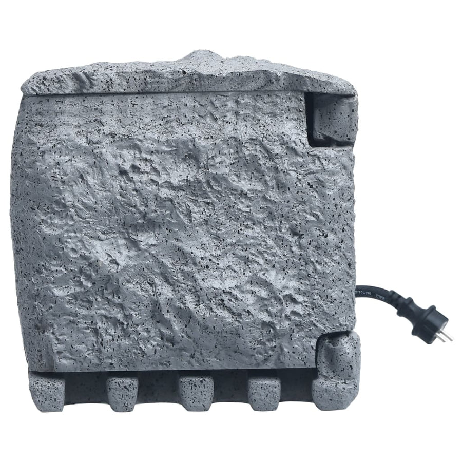 Tuinstopcontact Ingangen Met Polyresin 2 Grijs Timer