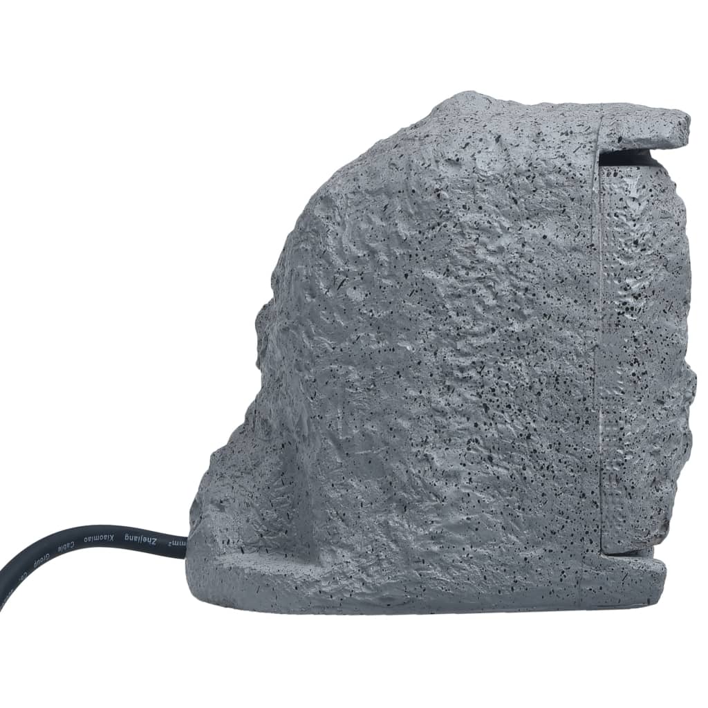 Tuinstopcontact Ingangen Met Polyresin 2 Grijs Timer
