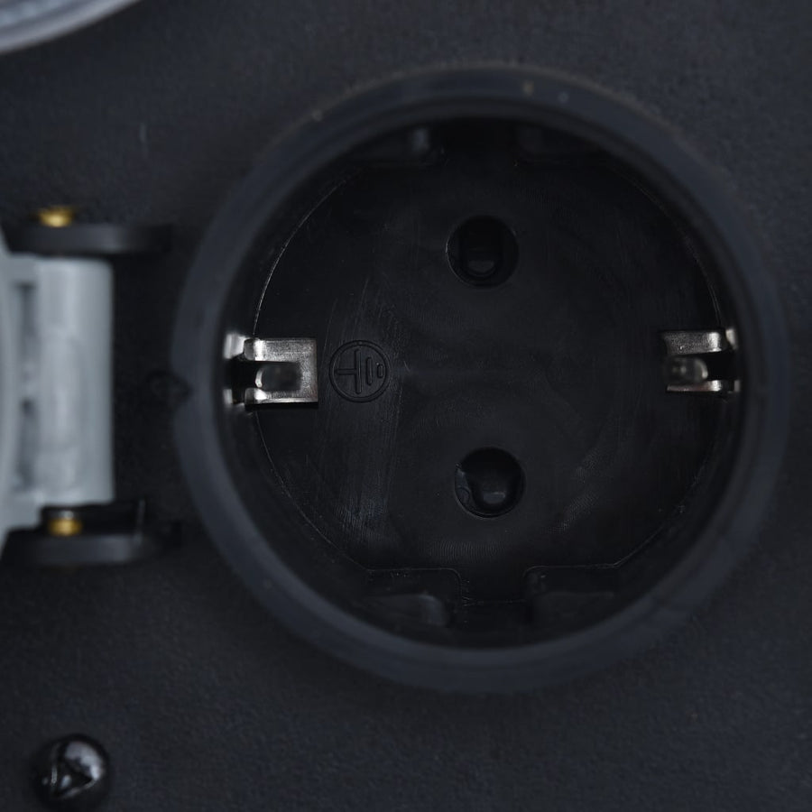 Tuinstopcontact Ingangen Met Polyresin 2 Grijs Timer