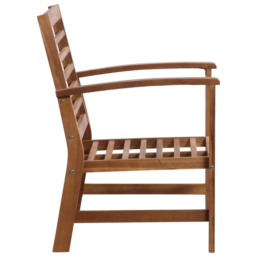 -Delige Loungeset Massief Acaciahout Bruin