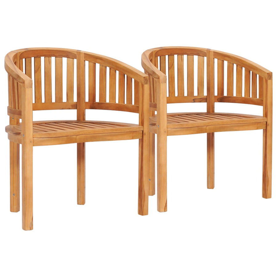 Bananenstoelen Massief Teakhout 2