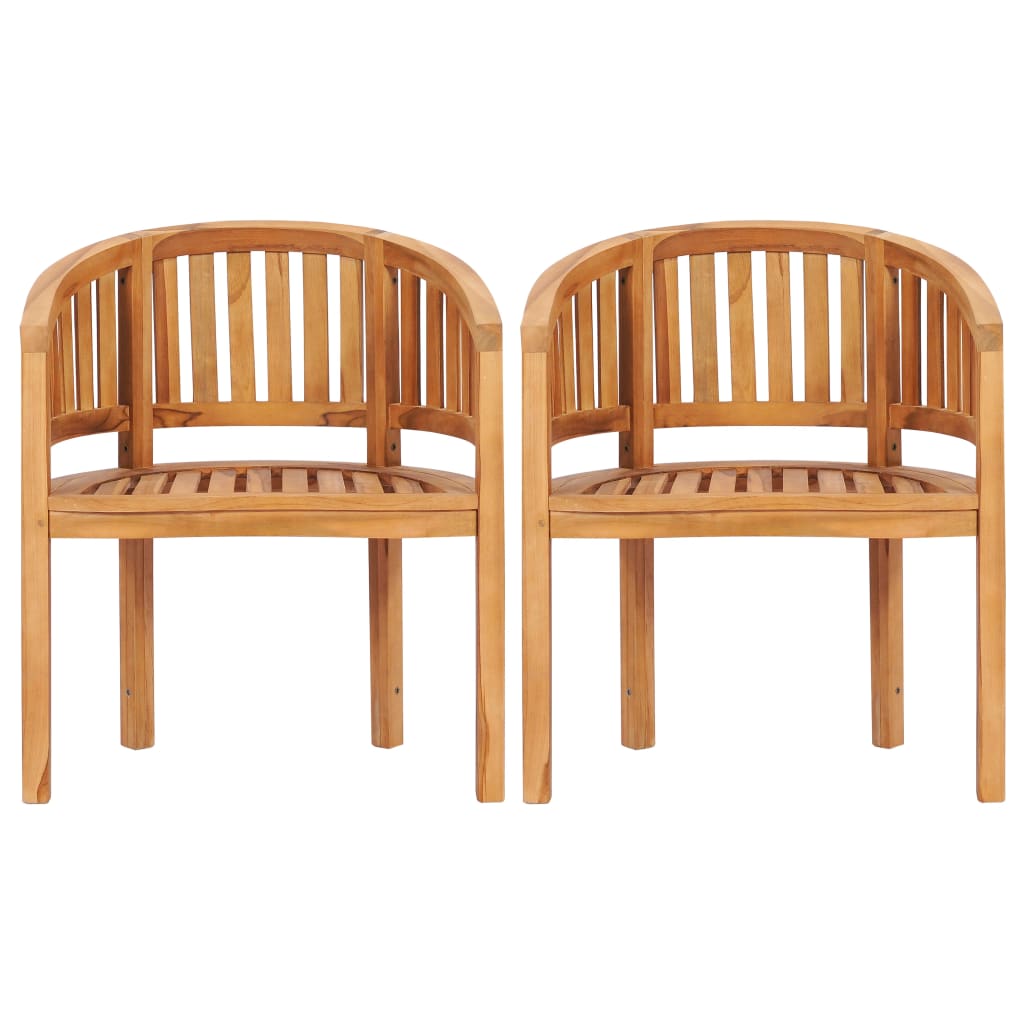 Bananenstoelen Massief Teakhout 2