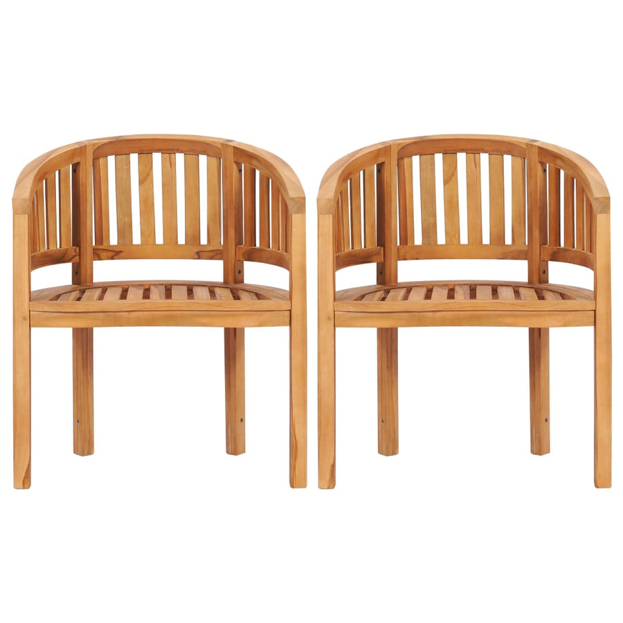Bananenstoelen Massief Teakhout 2