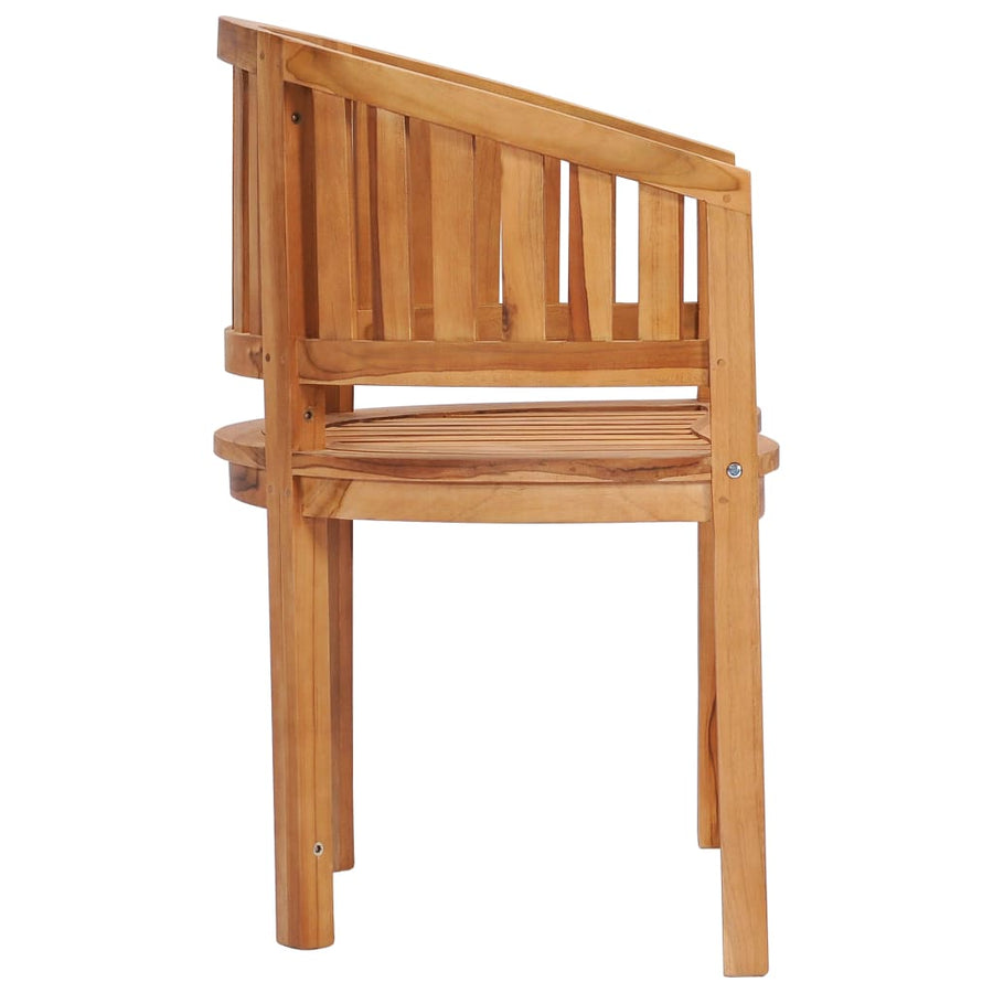 Bananenstoelen Massief Teakhout 2