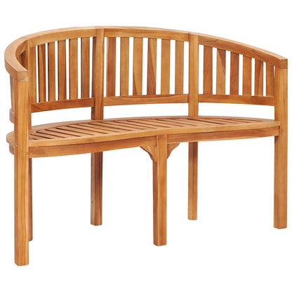Bananenbank 120 cm massief teakhout