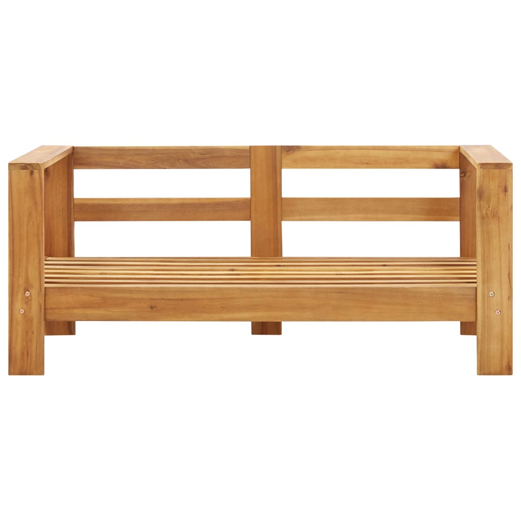 Tuinbank Met Kussens 40 Cm Massief Acaciahout Grijs Donkergrijs Tweezitsbank