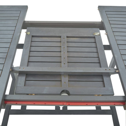 7-Delige Tuinset Massief Acaciahout Grijs 6
