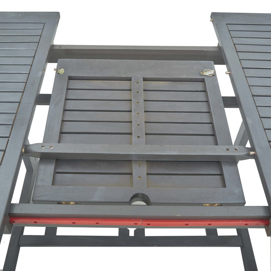 7-Delige Tuinset Massief Acaciahout Grijs 6