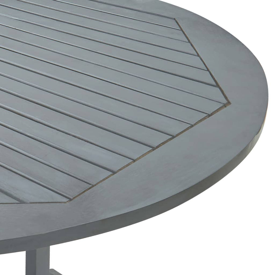 7-Delige Tuinset Massief Acaciahout Grijs 6