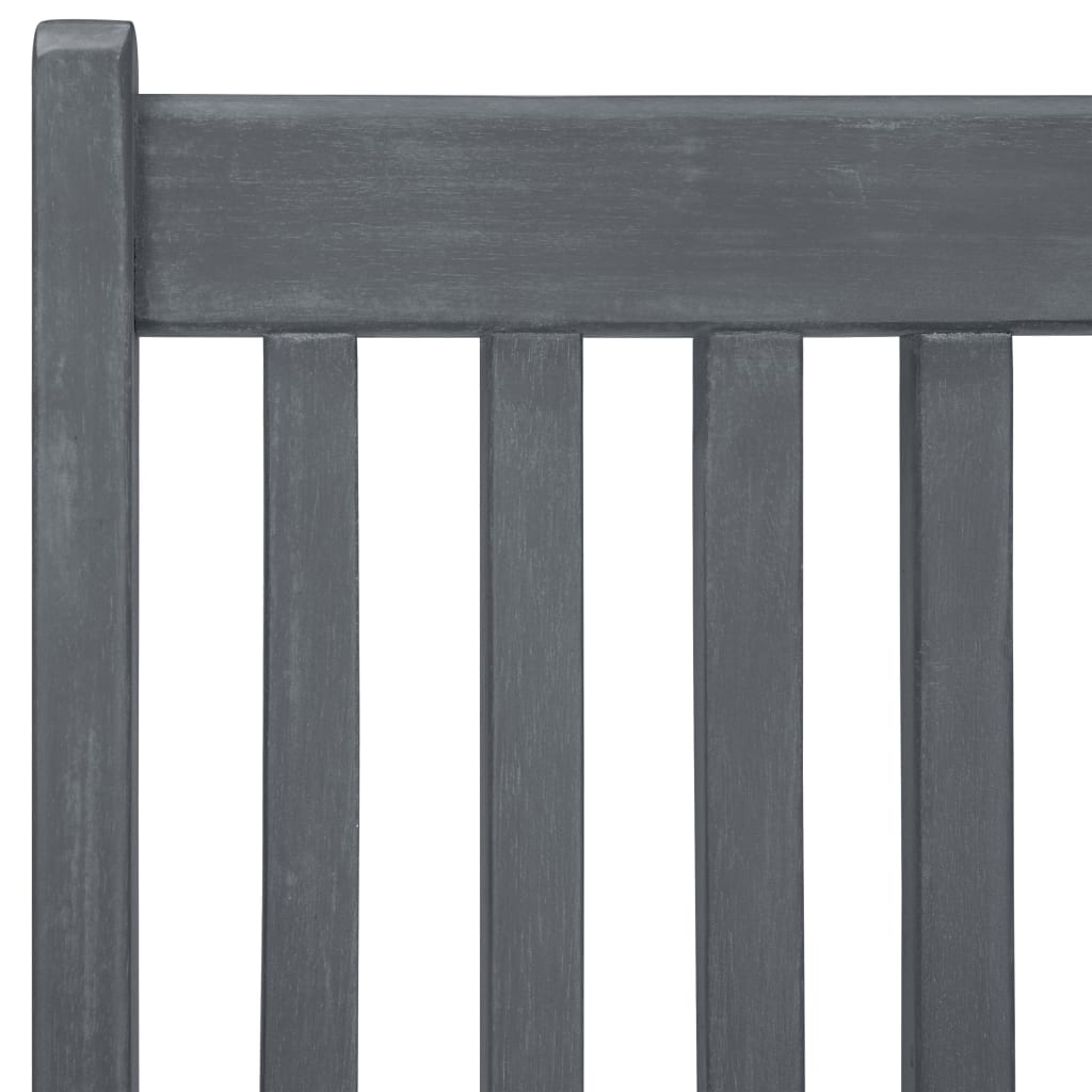 7-Delige Tuinset Massief Acaciahout Grijs 6
