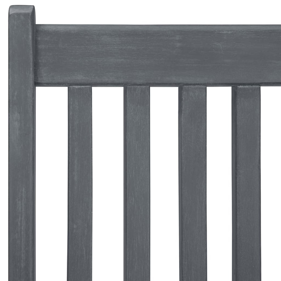 7-Delige Tuinset Massief Acaciahout Grijs 6