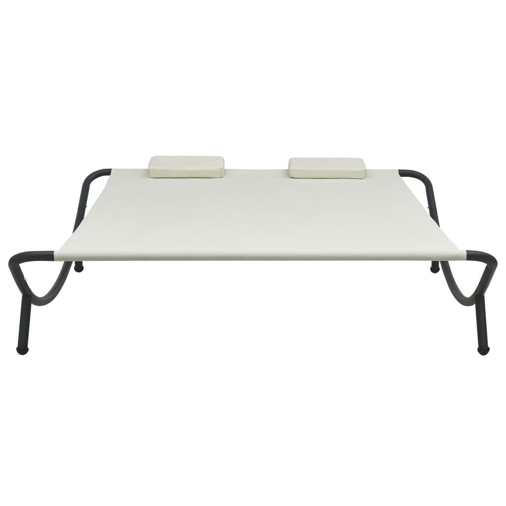 Loungebed Stof Crème