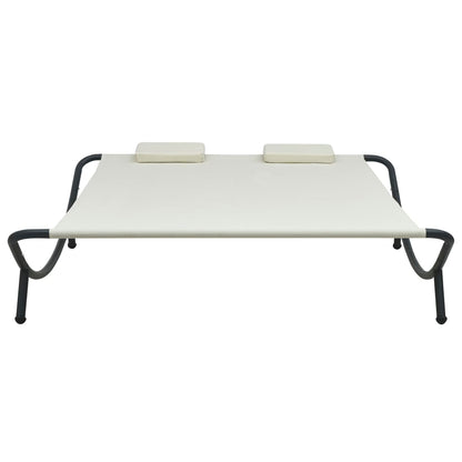 Loungebed Stof Crème